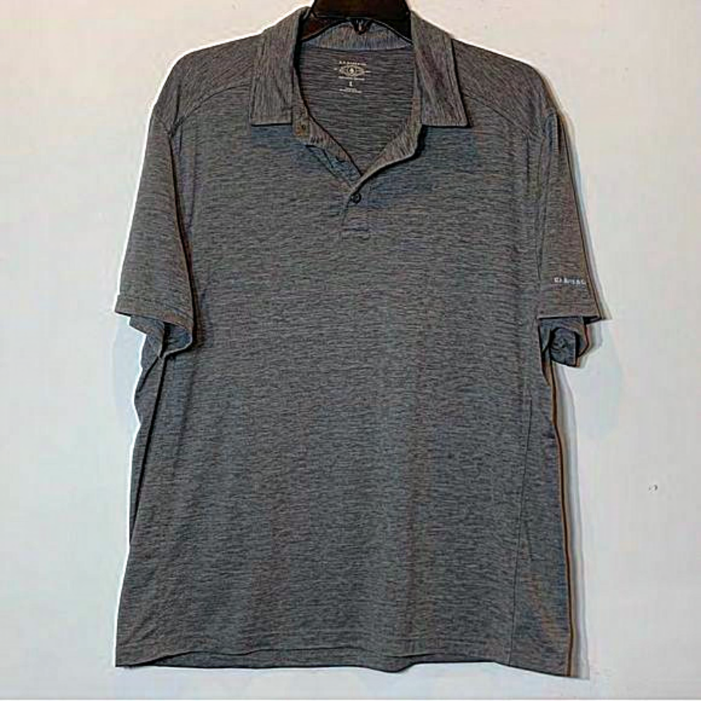 EUC G.H. Bass‎ Heather Gray Polo Shirt